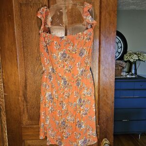 American Eagle Off-the-Shoulder Floral Mini Dress Women’s Large Summer Spring